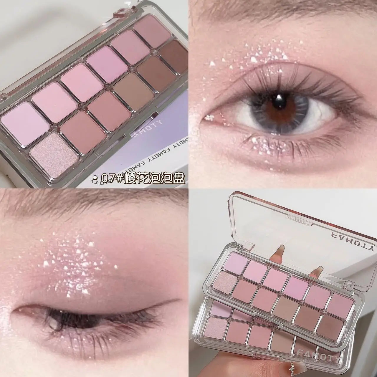 12-Colour Matte Eyeshadow Palette – Earth Tones, Long-Lasting & Blendable