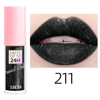 18-Shade Glitter Lip Glaze – Moisturising, Long-Lasting & Plumping