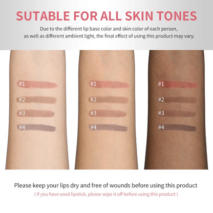 Lip Liner Pencil Peel Off Lip Stain Tattoo Long Wearing Matte Waterproof Smudge Proof Transfer Proof Lip Cosmetic For All Day