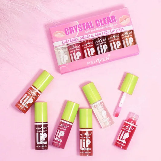 6-Piece Hydrating Lip Gloss Gift Set – Plumping, Glossy & Moisturising