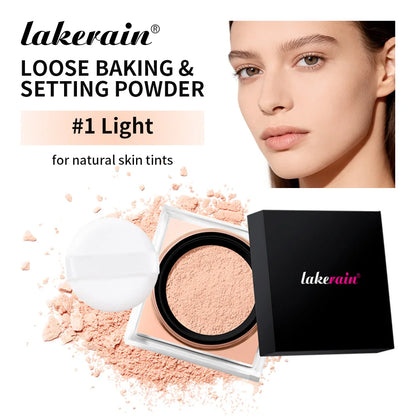 Waterproof Matte Setting Powder – Oil Control, Brightening & Long-Lasting