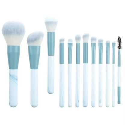 13-Piece Professional Makeup Brush Set with Travel Bag – Soft Bristle Collection