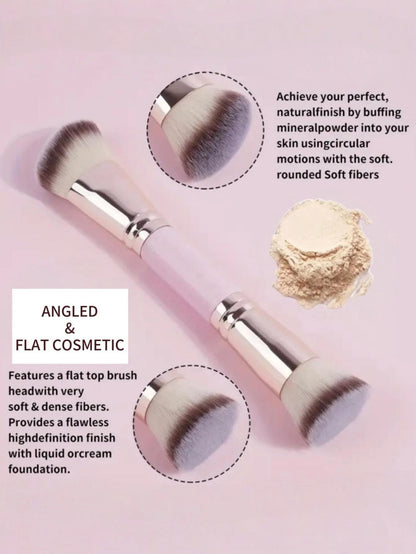 Double-Ended Foundation & Contour Brush – Dual-Purpose Blending Tool