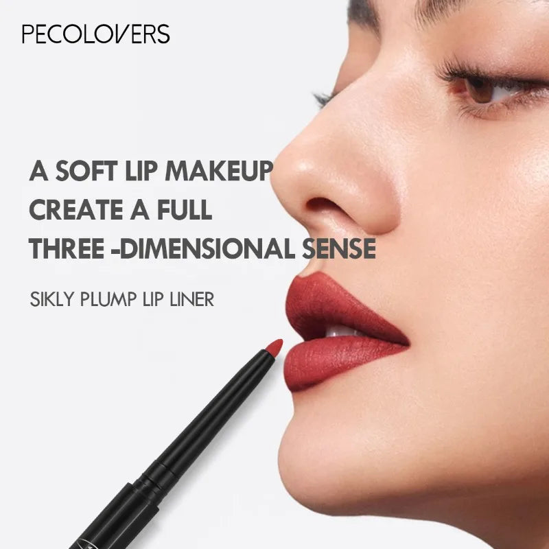 Waterproof Matte Lip Liner – 12 Shades, Long-Lasting & Smudge-Proof