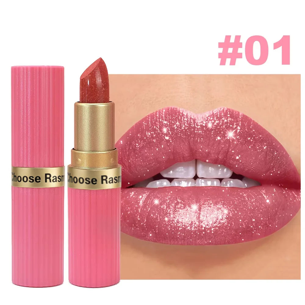 Shimmer Velvet Lipstick – Long-Lasting Matte & Glitter Finish