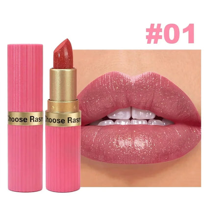 Shimmer Velvet Lipstick – Long-Lasting Matte & Glitter Finish